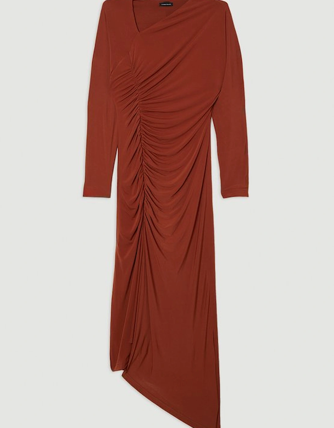 Premium Tencel Jersey Wrap Detail Midi Dress