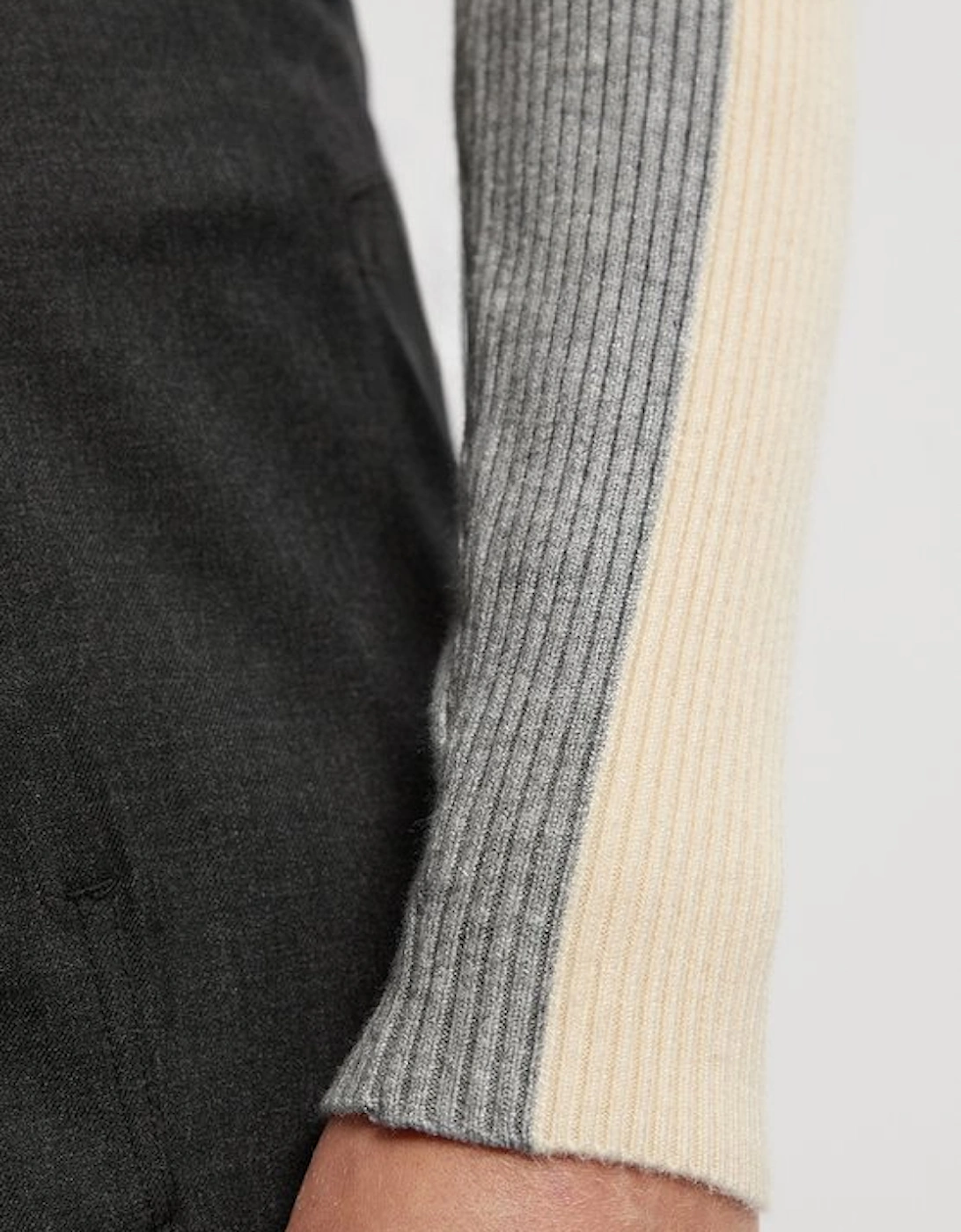 Soft Rib Wrap Front Knitted Jumper