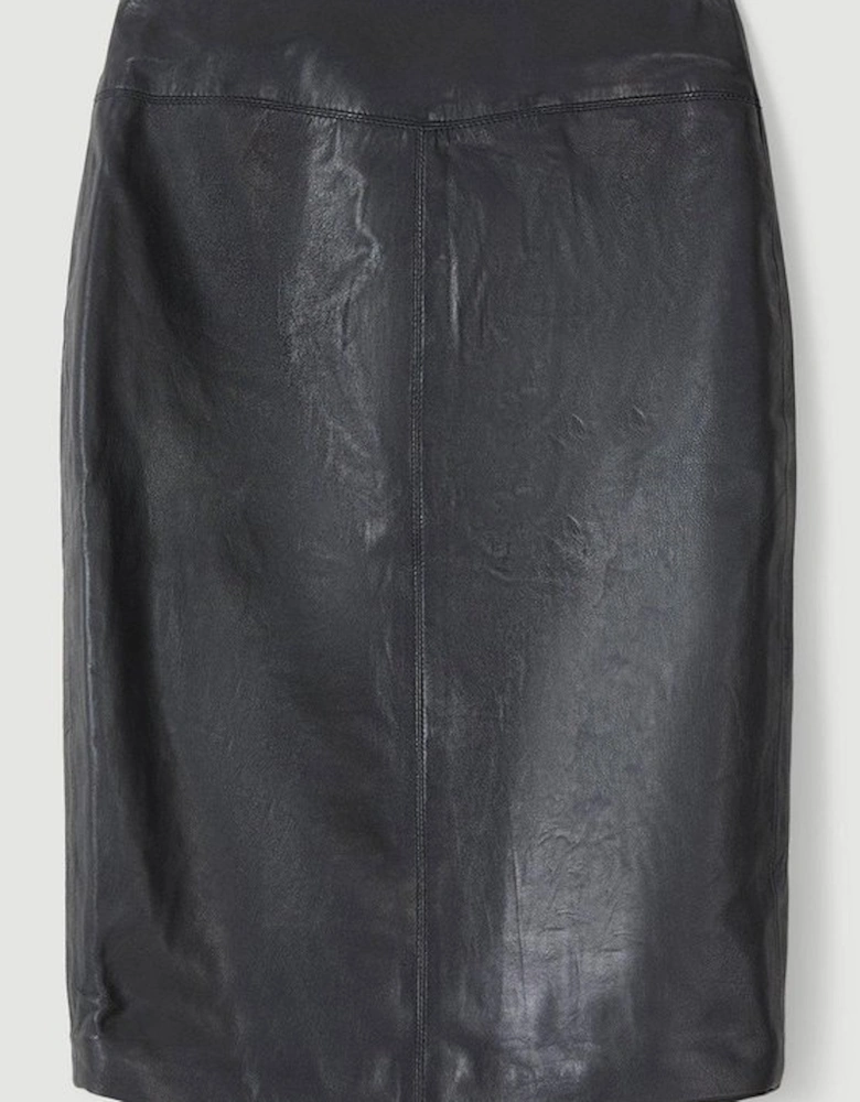 Leather Signature Pencil Skirt