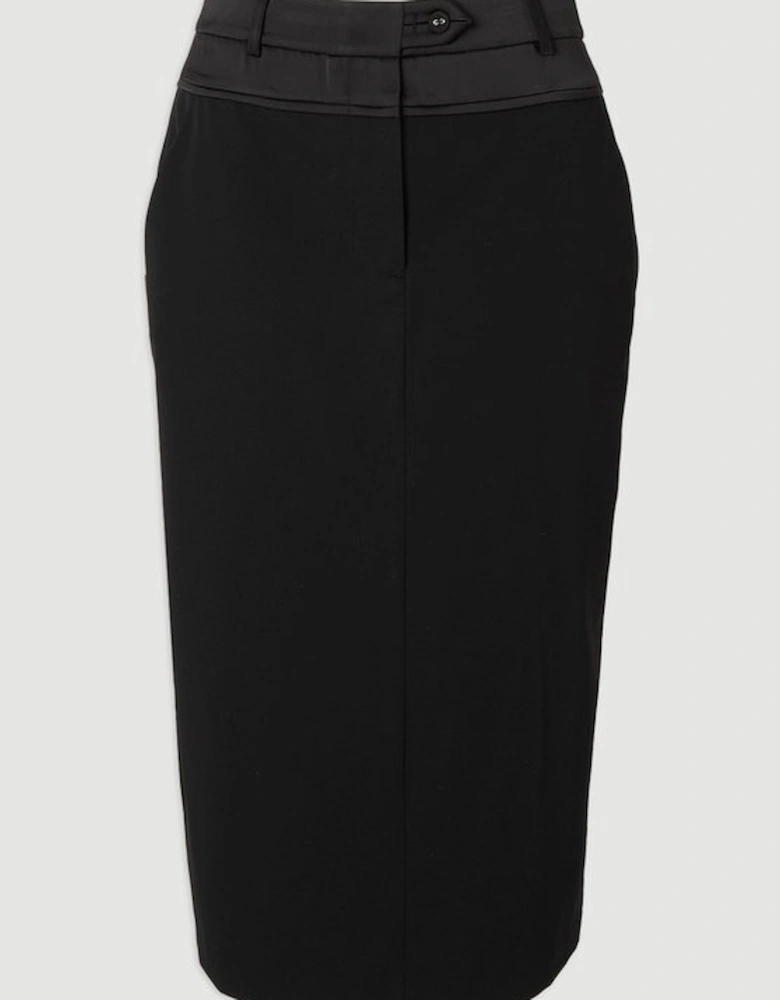 Tailored Tux High Waisted Pencil Skirt
