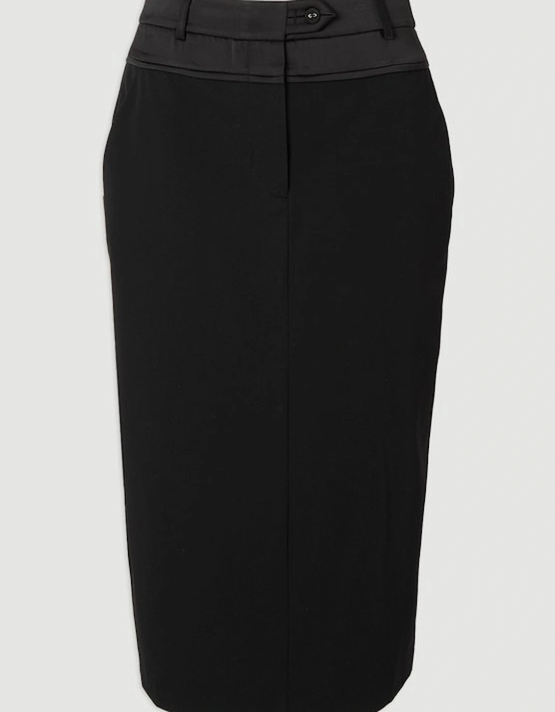Tailored Tux High Waisted Pencil Skirt