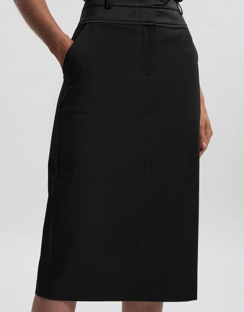 Tailored Tux High Waisted Pencil Skirt