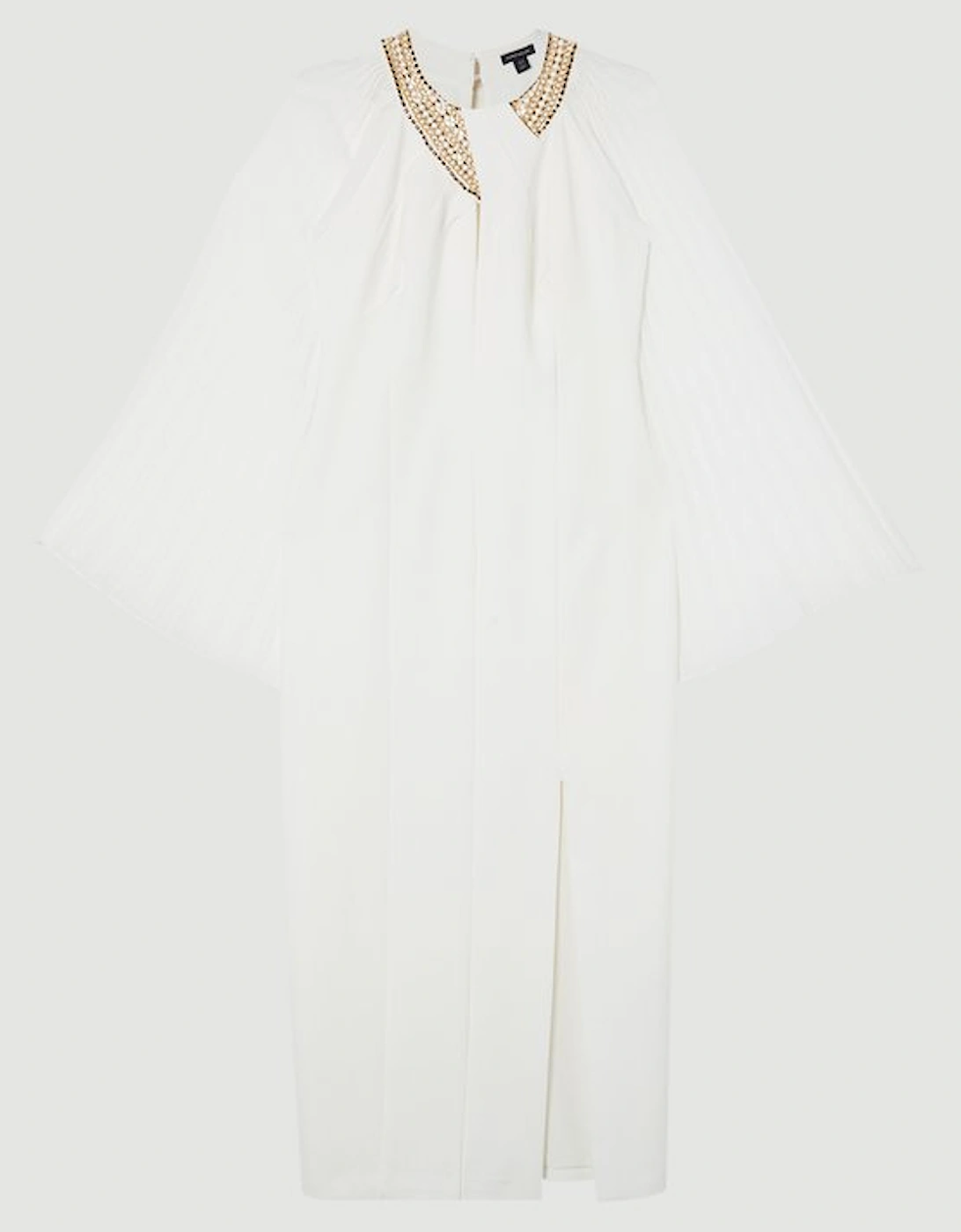 Enamel Chain Detail Kimono Maxi Dress