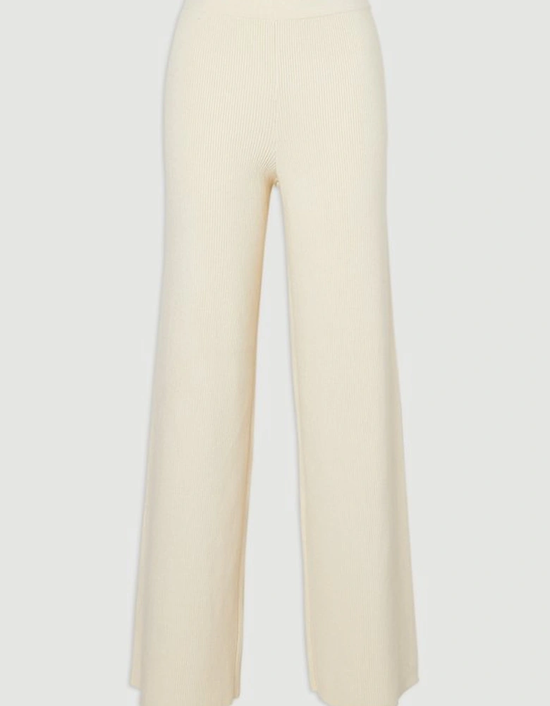 Relaxed Rib Knitted Trouser
