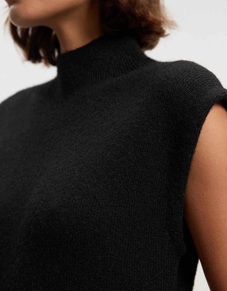 Wool Blend Cosy Knit Sleeveless Tank Top