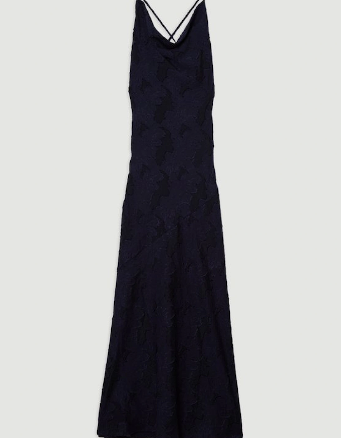 Burnout Jacquard Strappy Woven Slip Dress