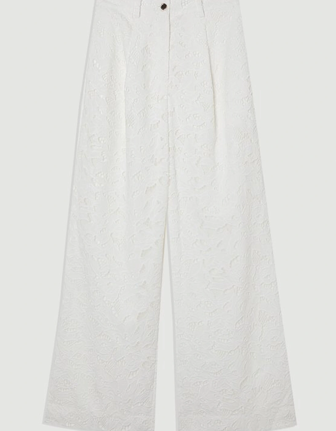 Tall Cutwork Woven Straight Leg Trouser