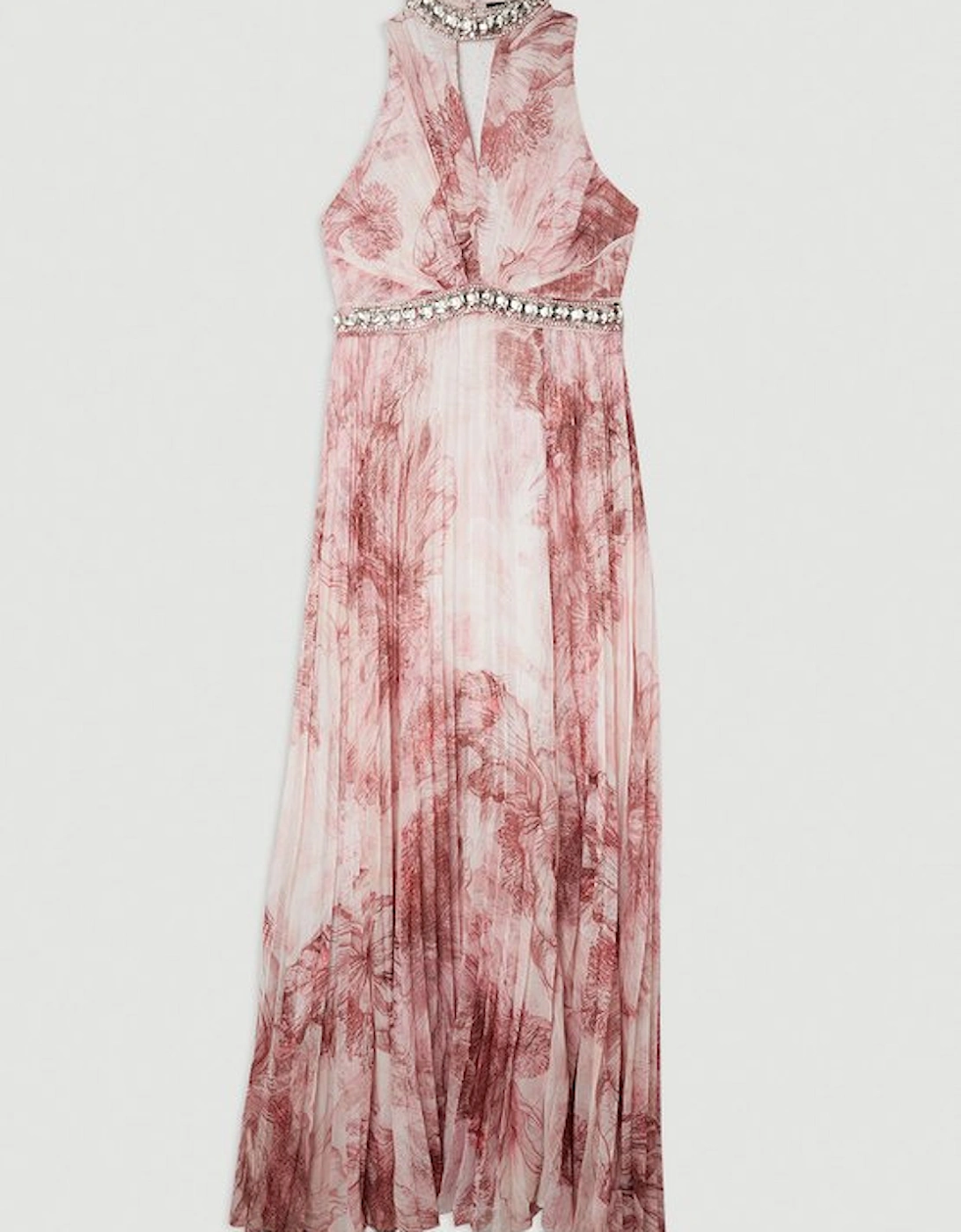 Tall Crystal Embellished Woven Split Maxi Dress