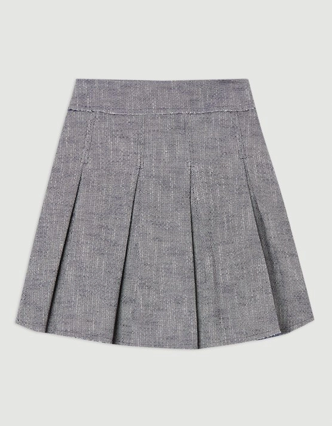 Spring Tweed Tailored Full Skirt