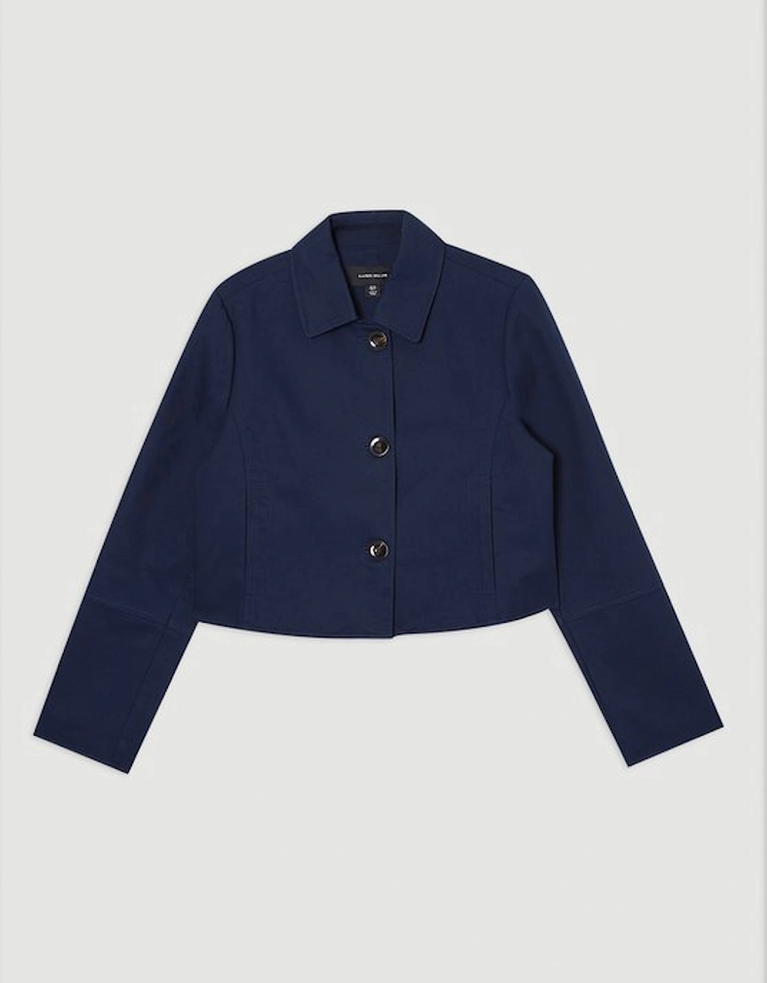 Cotton Button Tailored Jacket