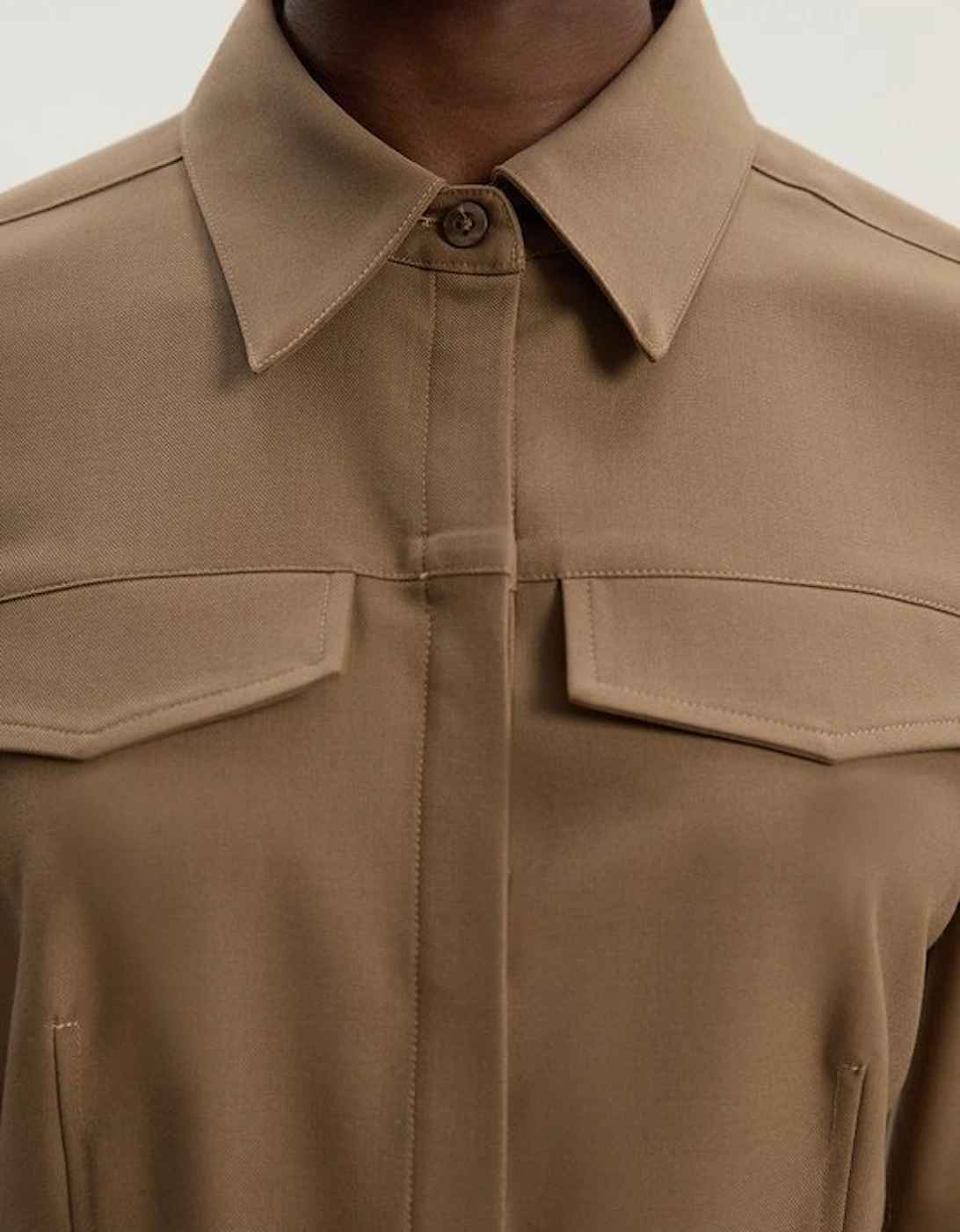 Viscose Blend Tailored Shirt