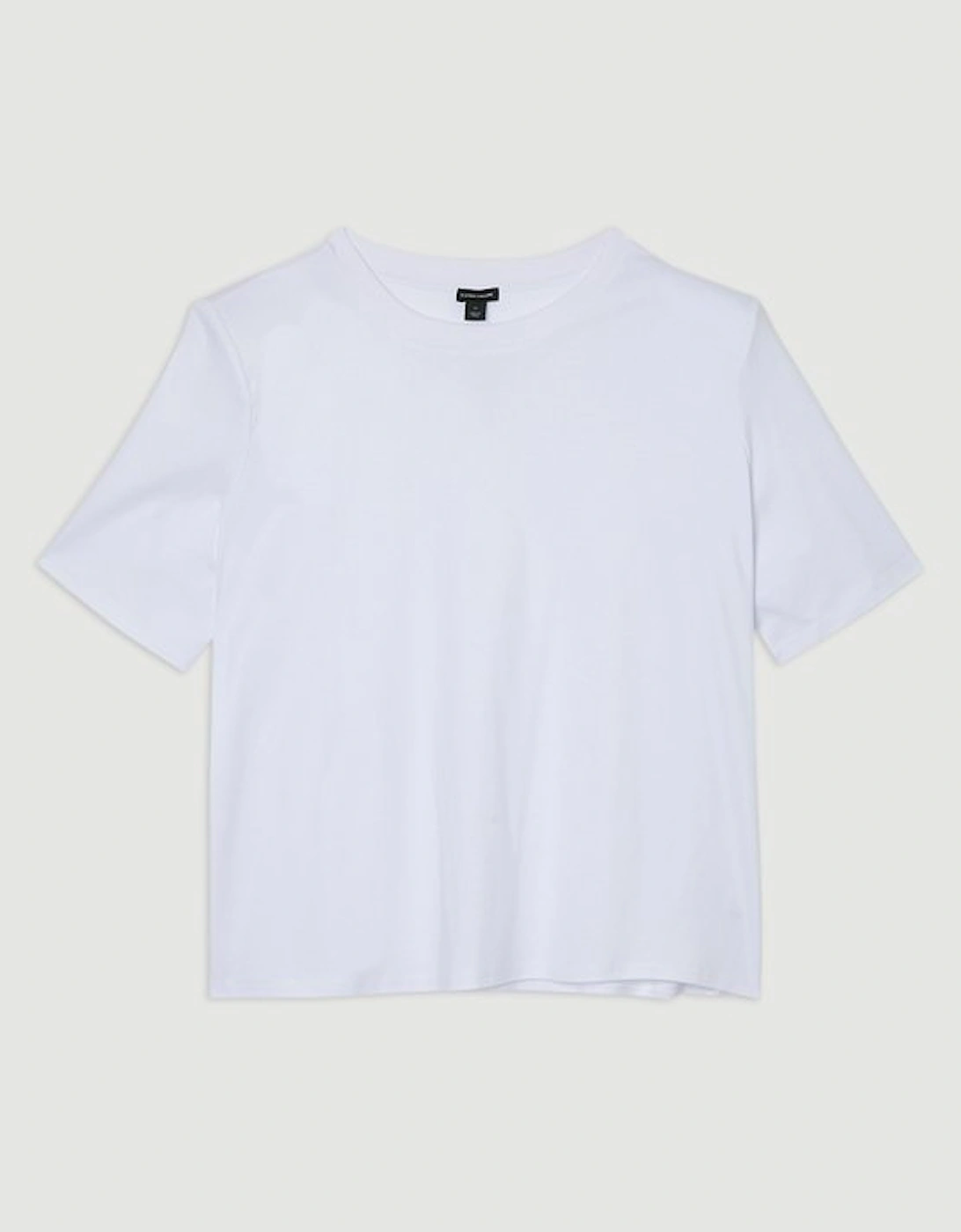 Plus Size Power Shoulder Jersey T-Shirt