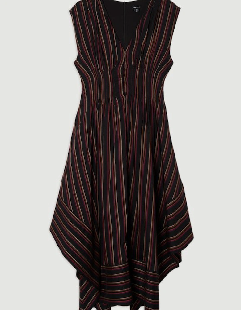 Premium Cotton Full Skirted Tailored Maxi Dress