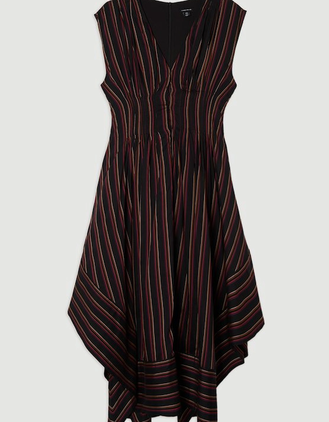 Premium Cotton Full Skirted Tailored Maxi Dress