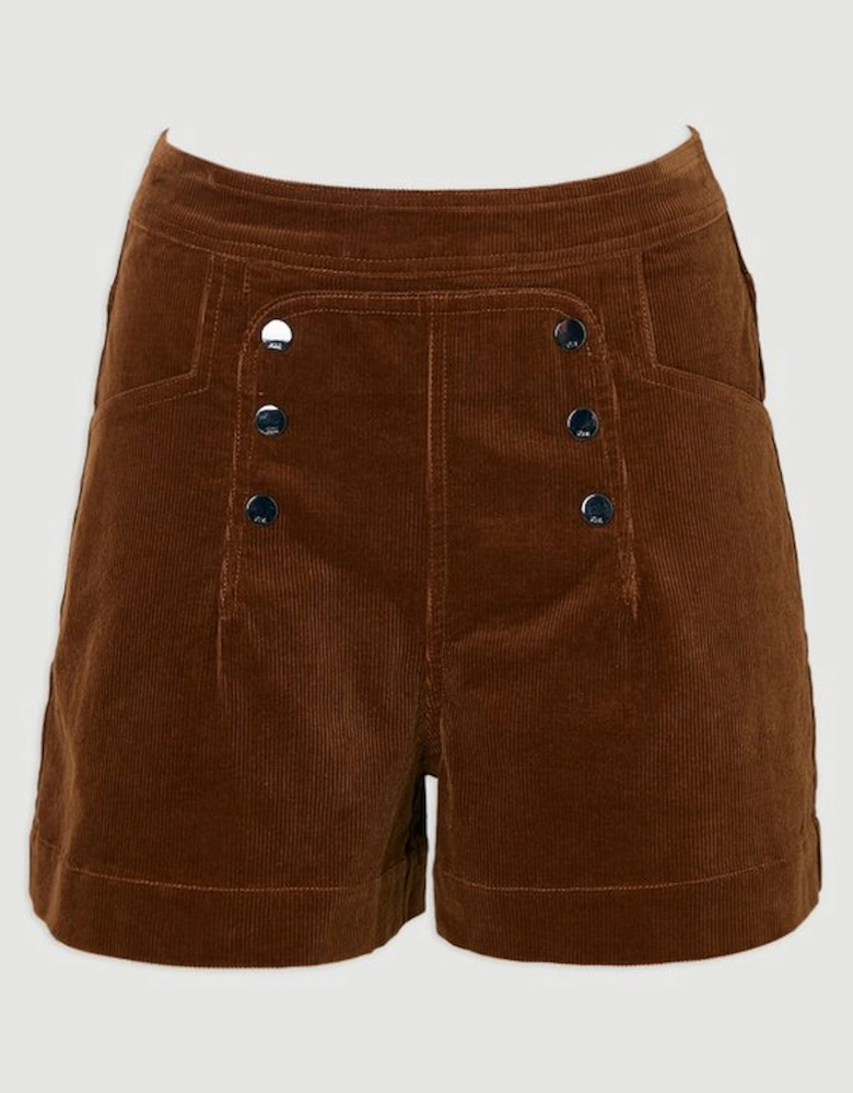 Stretch Cord Button Detail Short