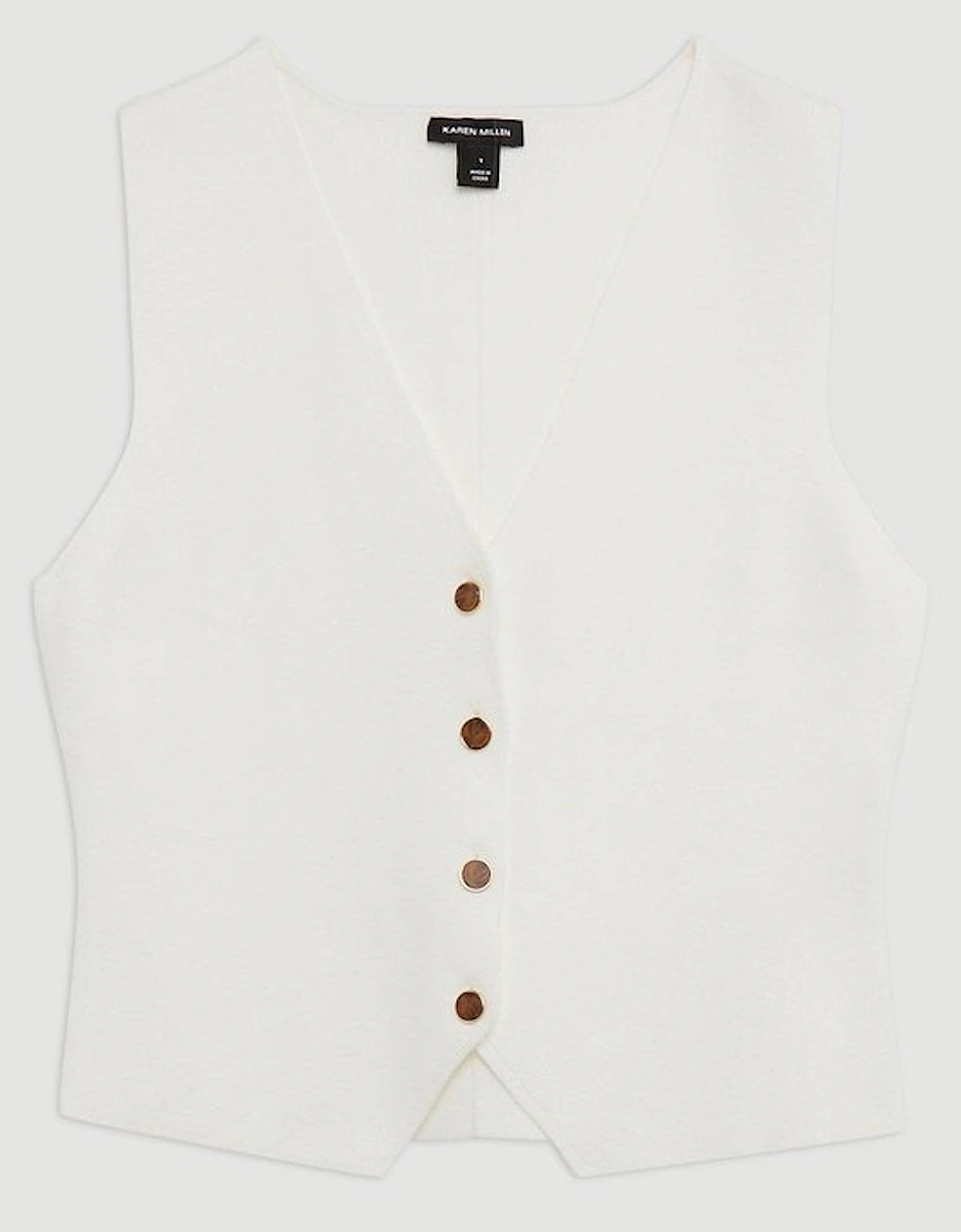 Viscose Blend Knit Waistcoat
