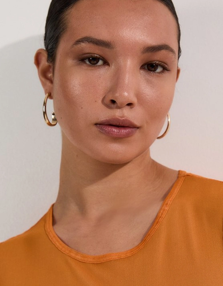 Ombre Mesh Ruched Beach Dress