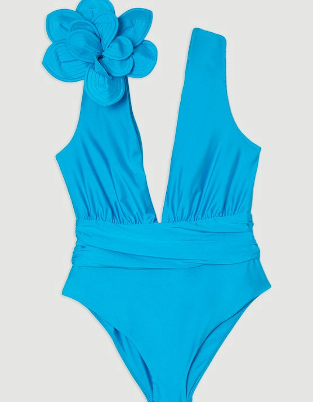 Flower Corsage Plunge Swimsuit