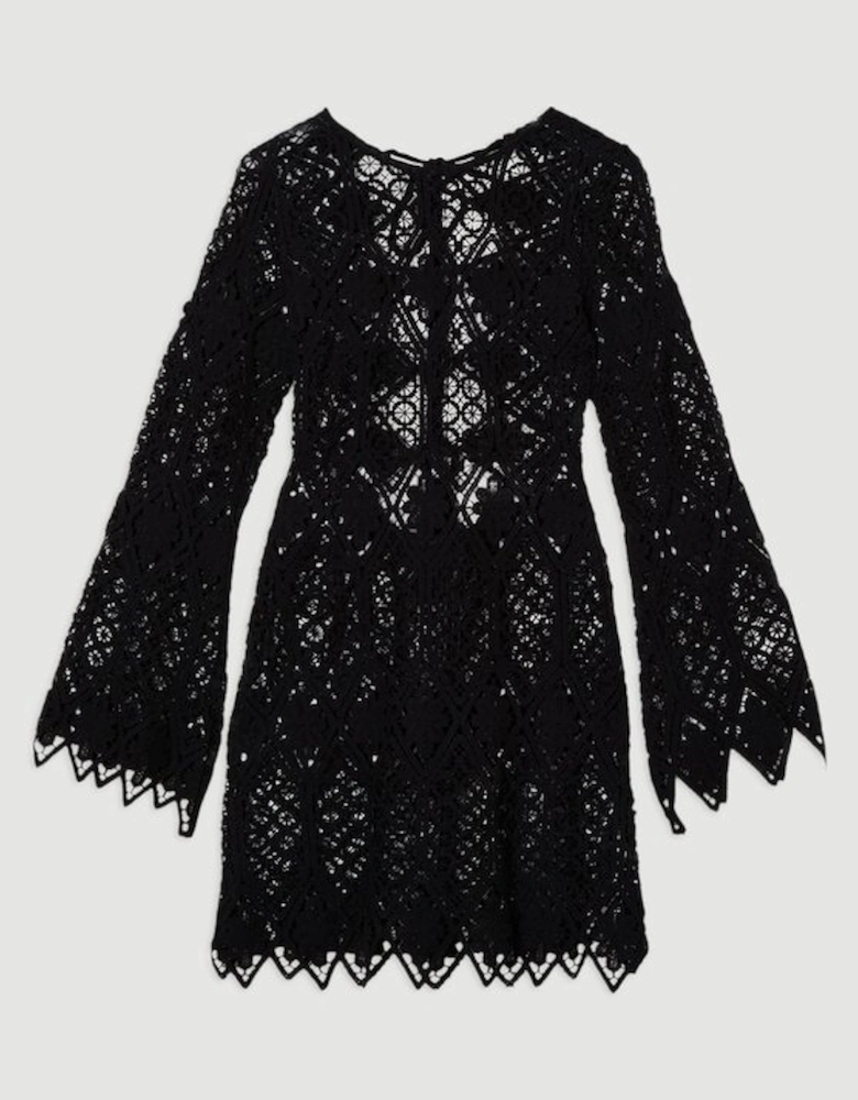 Beach Crochet Mini Dress