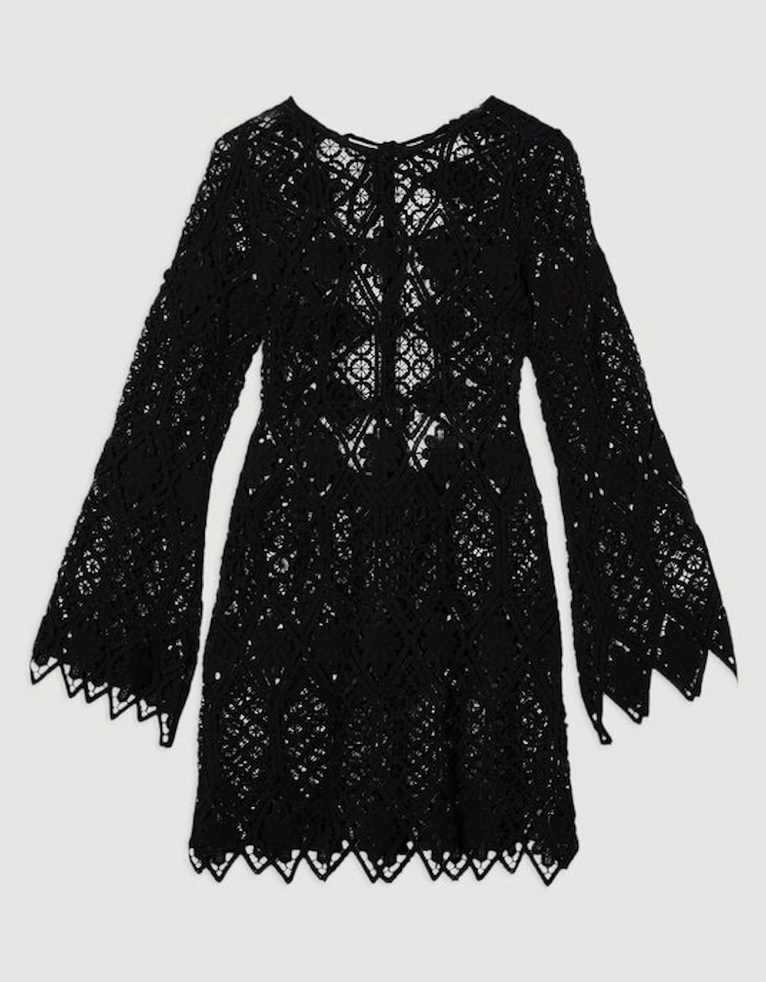 Beach Crochet Mini Dress