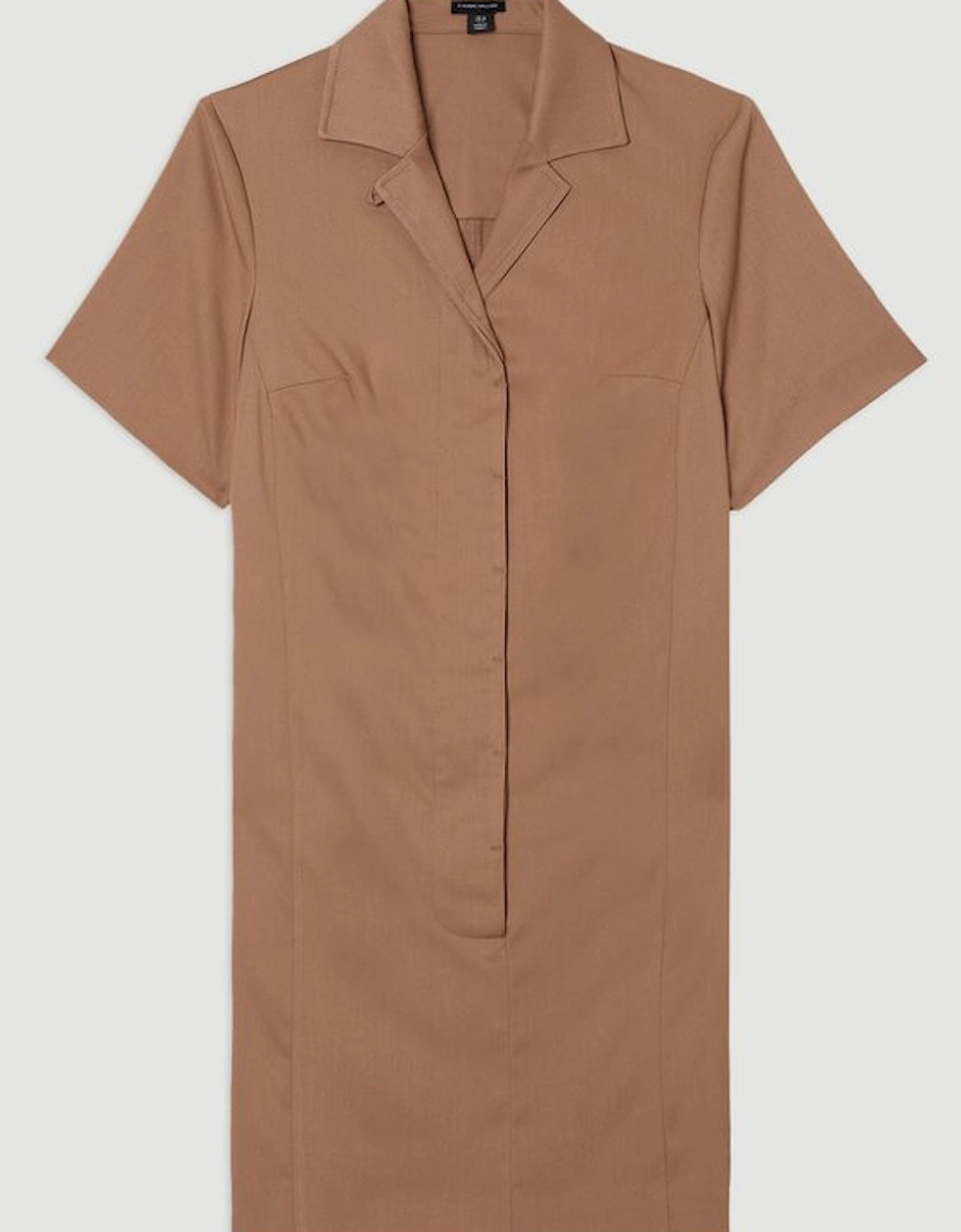Soft Structured Tailored Shirt Mini Dress