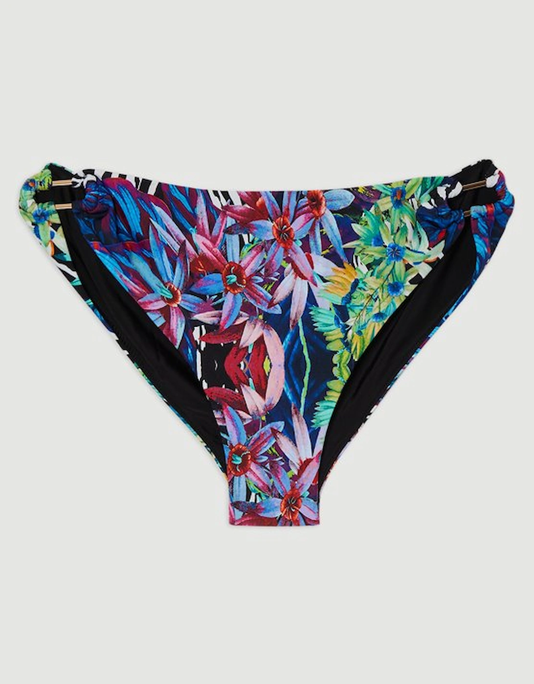 Plus Size Tropical Floral Bikini Bottoms
