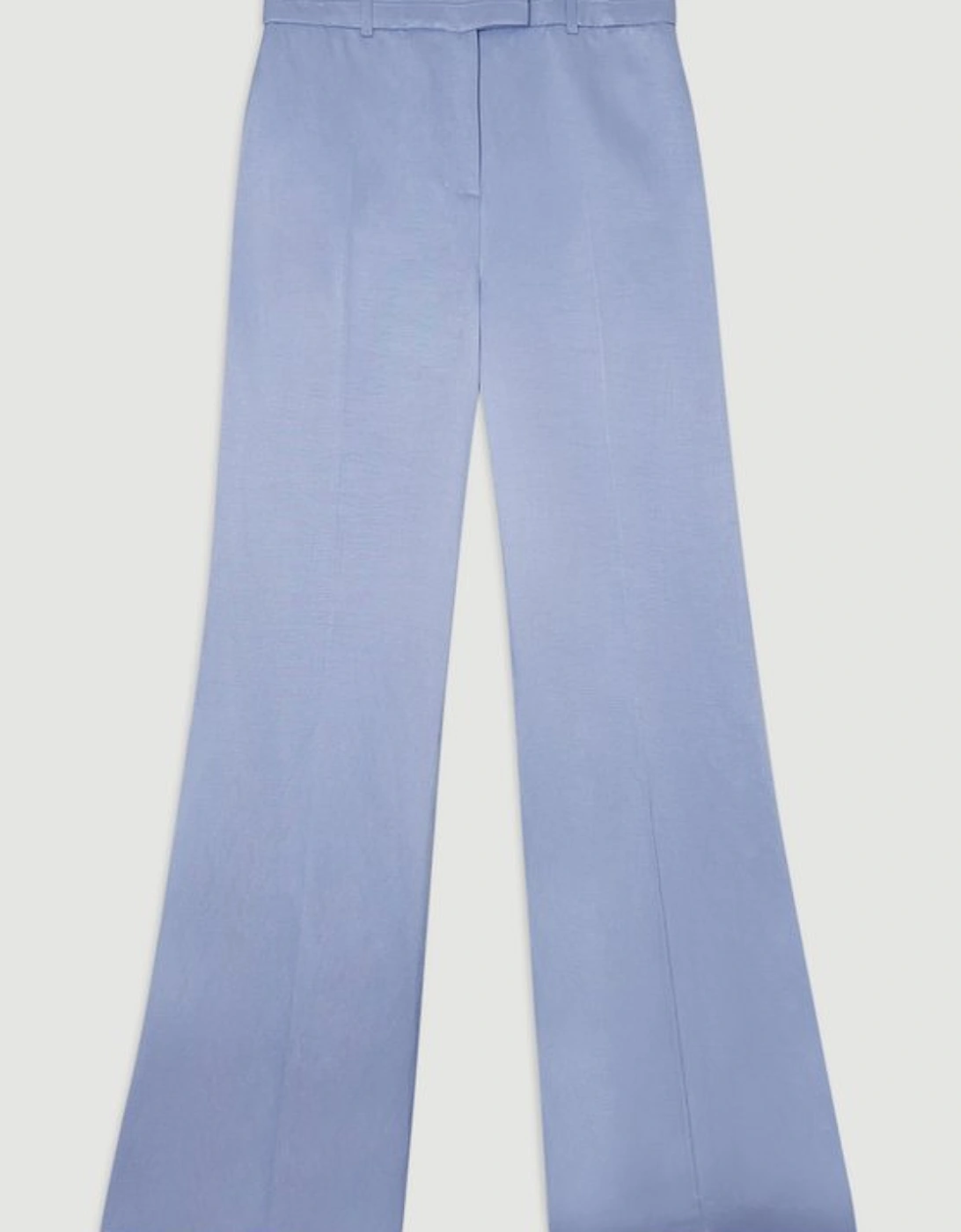 Premium Viscose Linen Tailored Wide Leg Trouser