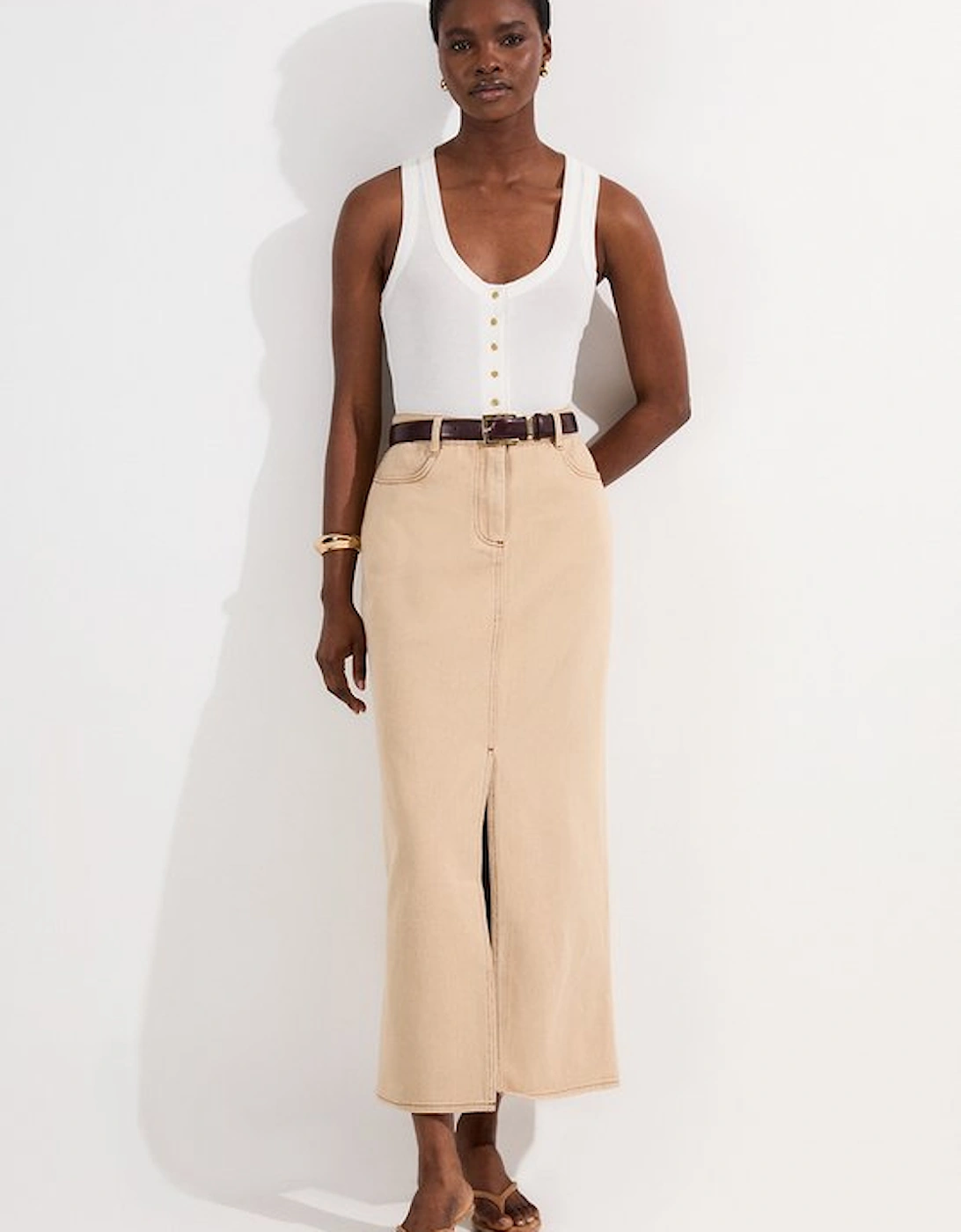 Denim Maxi Skirt, 5 of 4
