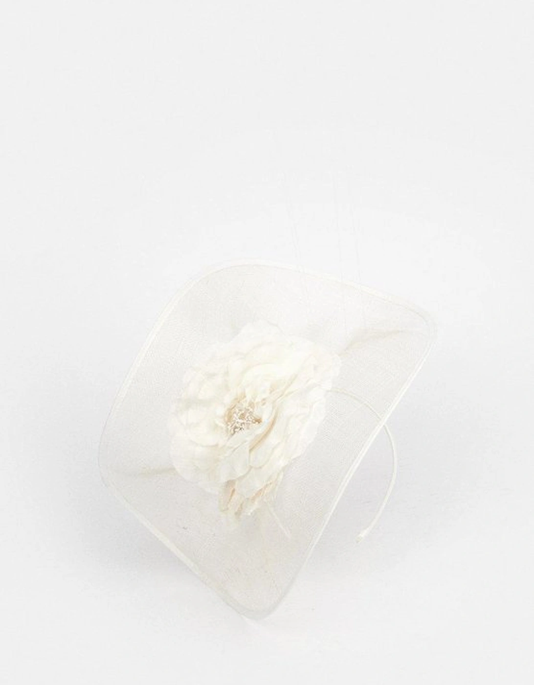 Flower Trim Headband Fascinator