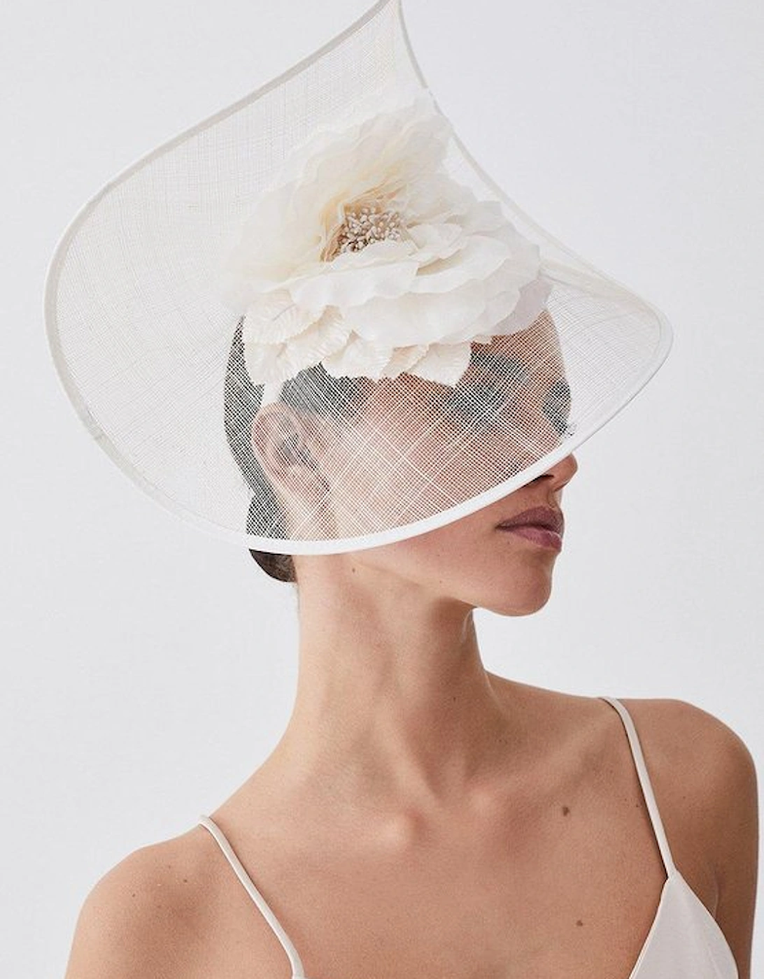 Flower Trim Headband Fascinator, 4 of 3