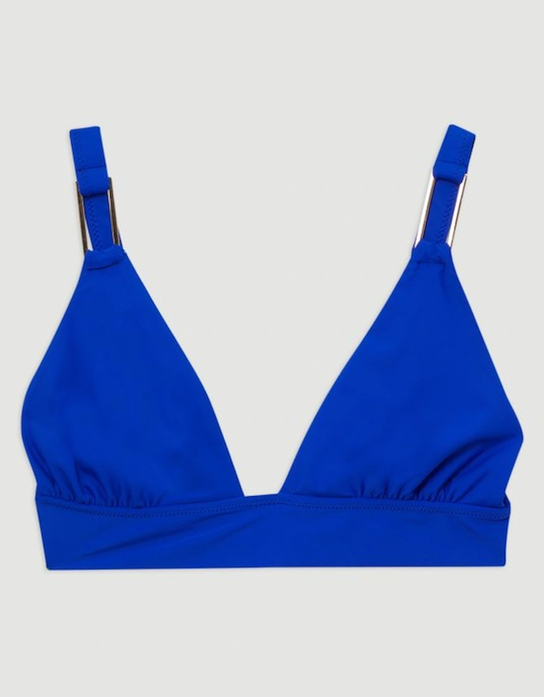 Colour Blocked Trimmed Bikini Top