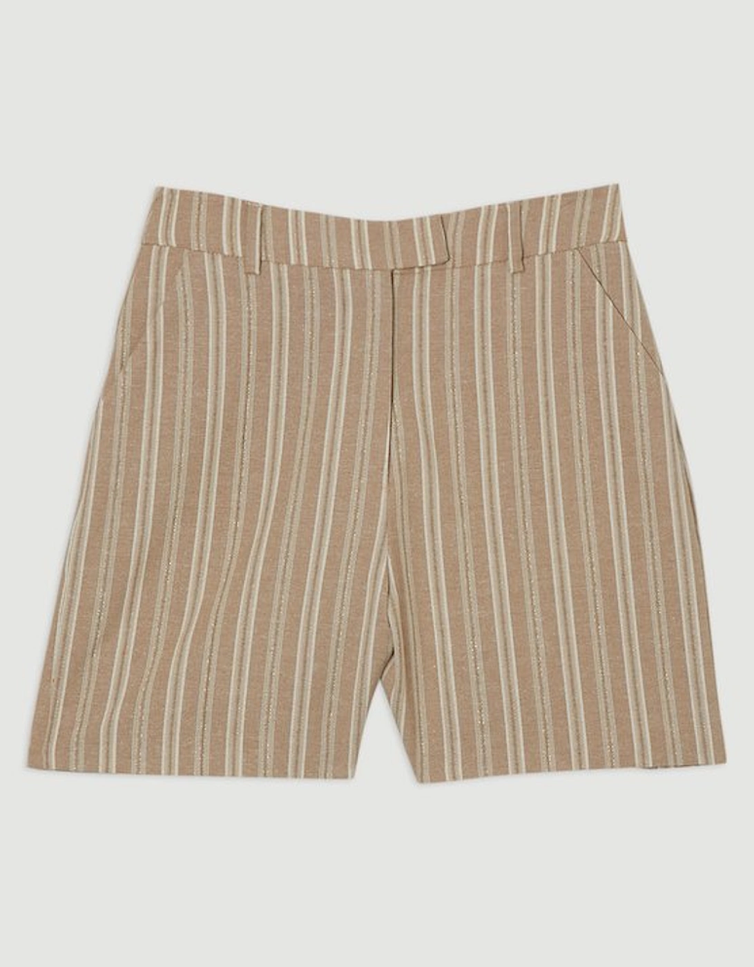 Linen Sparkle Stripe Tailored City Short