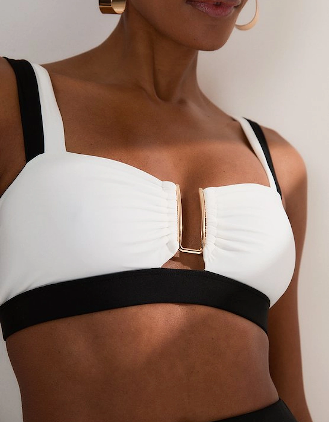 Contrast Trim Bikini Top, 5 of 4