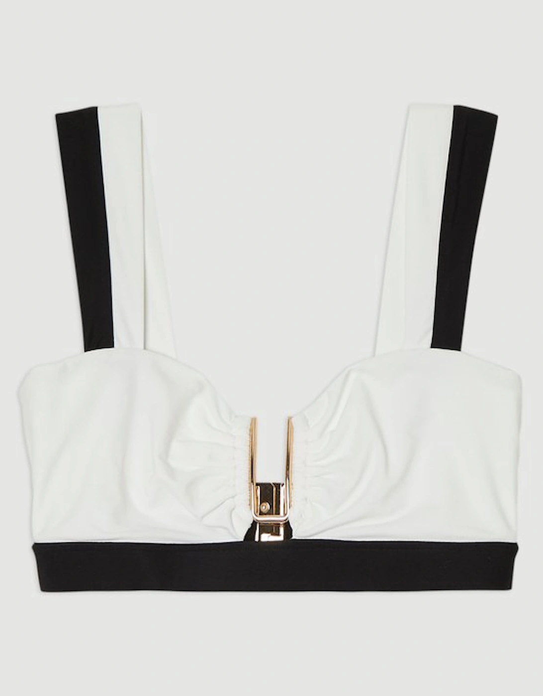 Contrast Trim Bikini Top