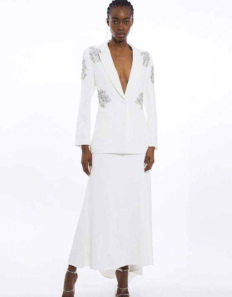 Tailored Maxi Waterfall Skirt