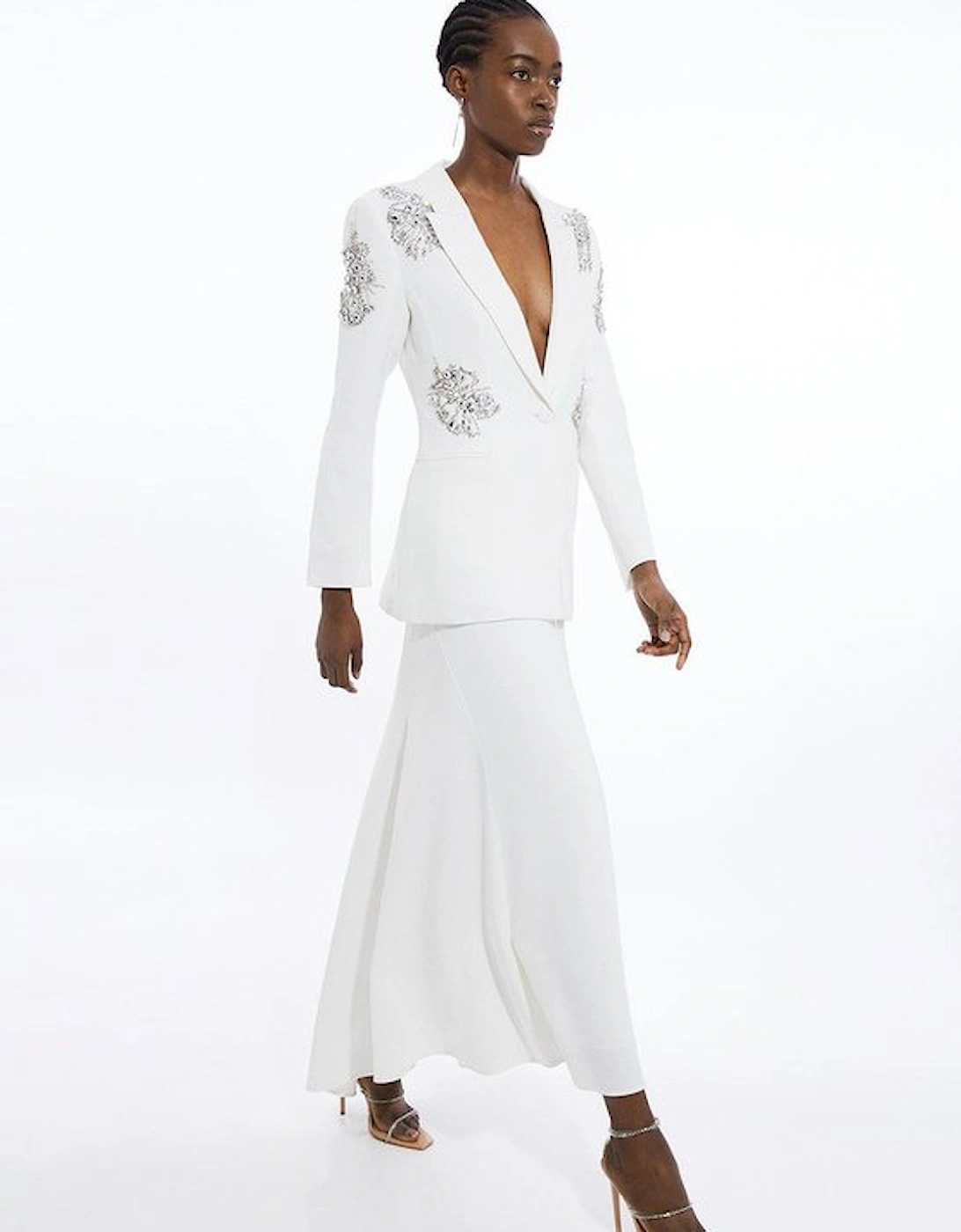 Tailored Maxi Waterfall Skirt, 5 of 4
