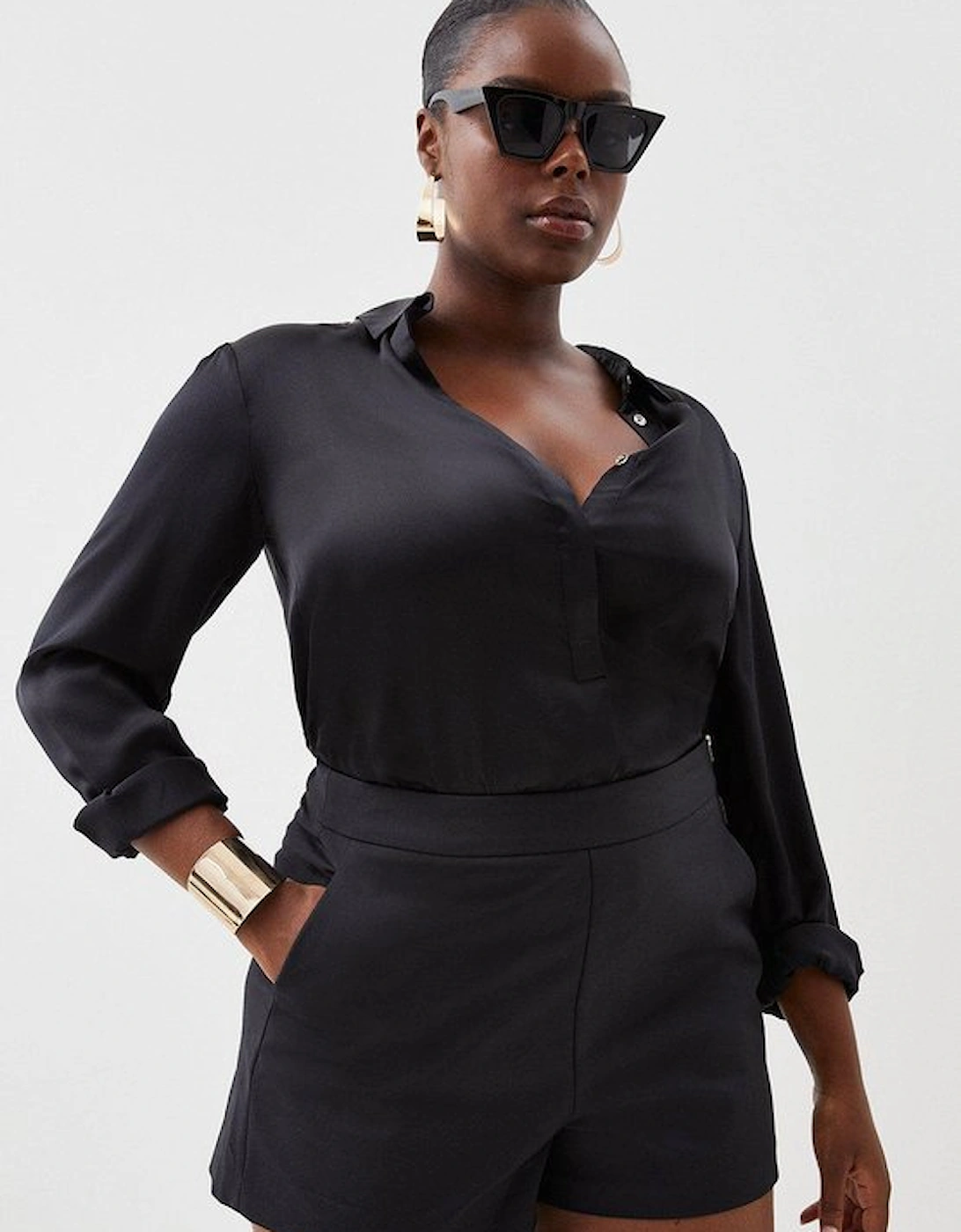 Plus Size Essential Techno Woven Short, 5 of 4