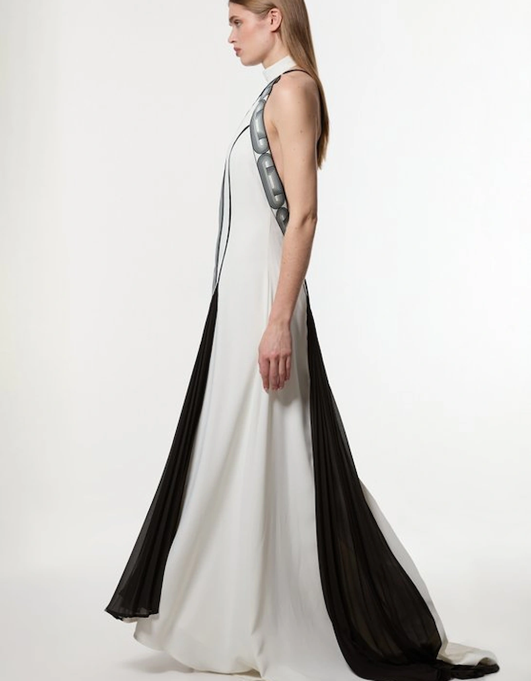 Amelia Graham Printed Statement Woven Gown