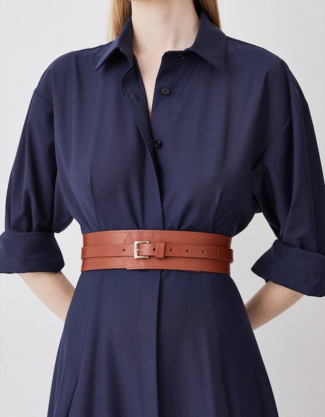 Leather Buckle Trim Belt, 5 of 4