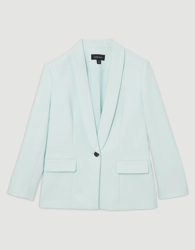 Compact Stretch Essential Tailored Single Breasted Blazer