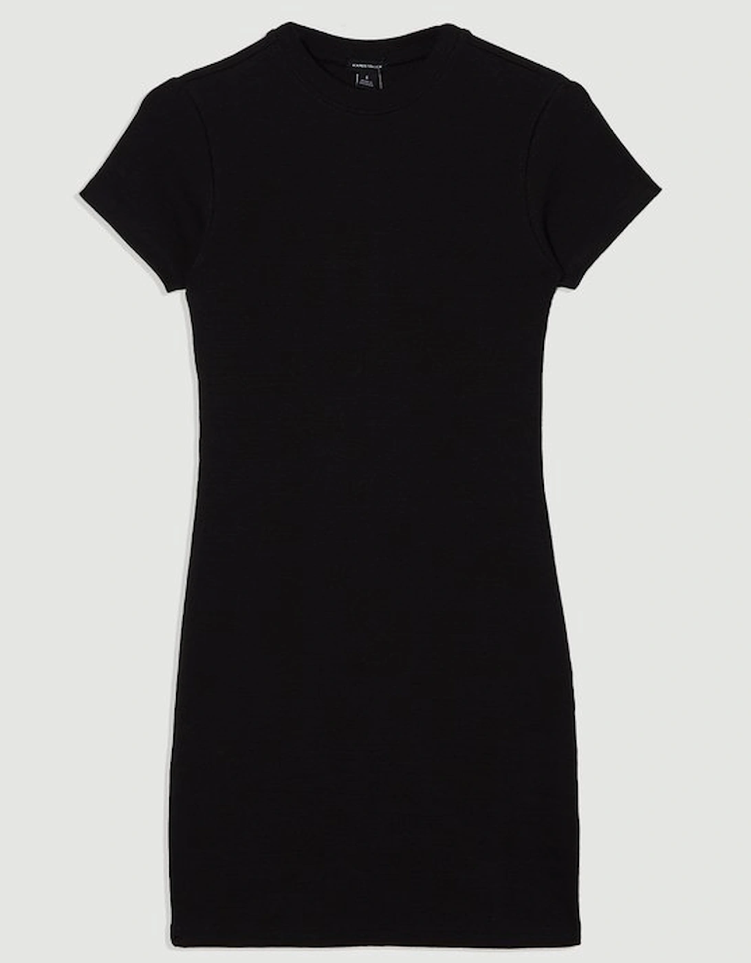 Compact Jersey Ribbed T-Shirt Mini Dress
