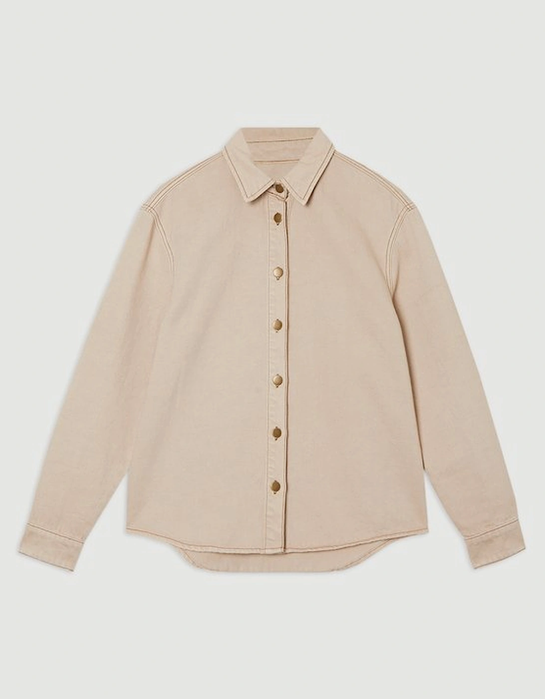 Coloured Denim Button Jacket