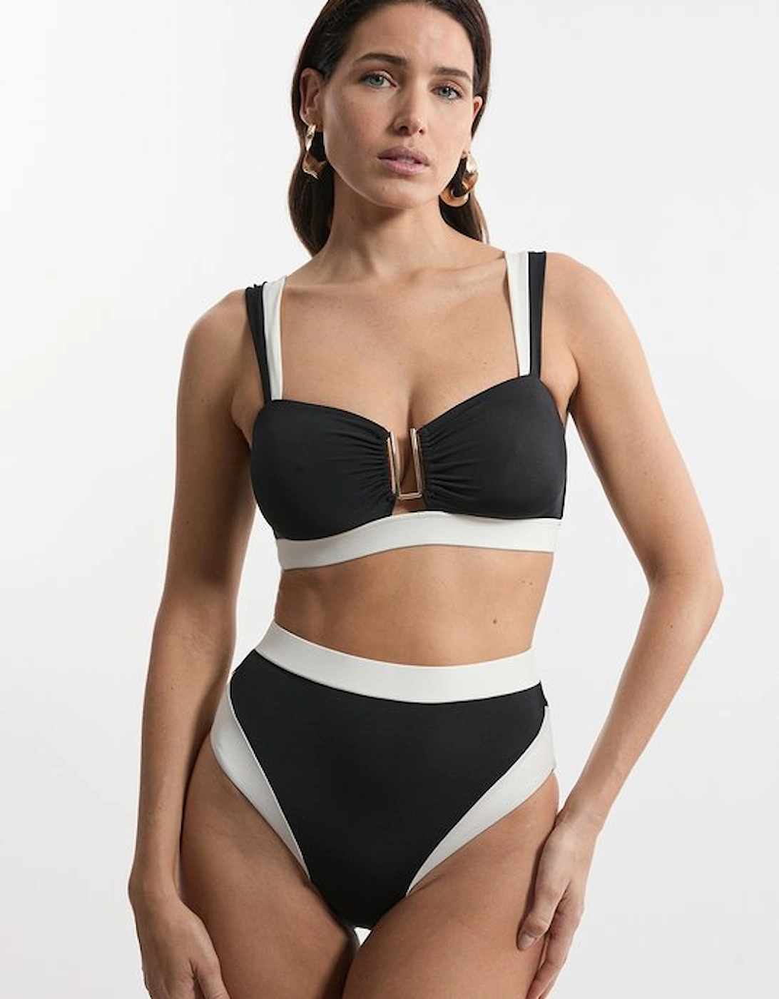 High Waist High Cut Bikini Bottoms, 4 of 3