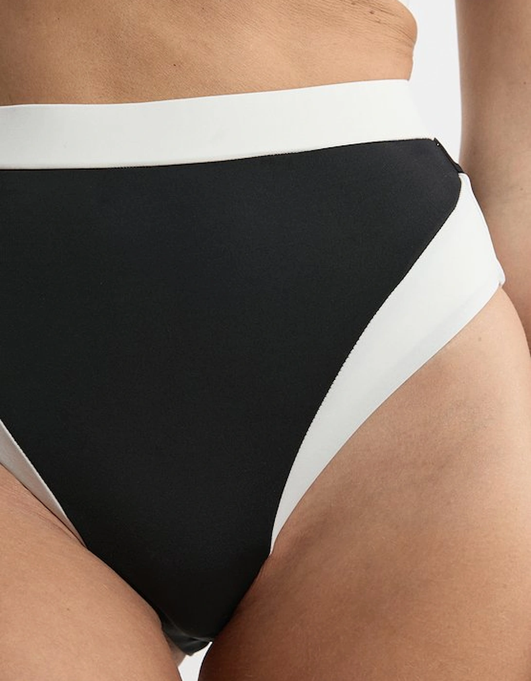 High Waist High Cut Bikini Bottoms