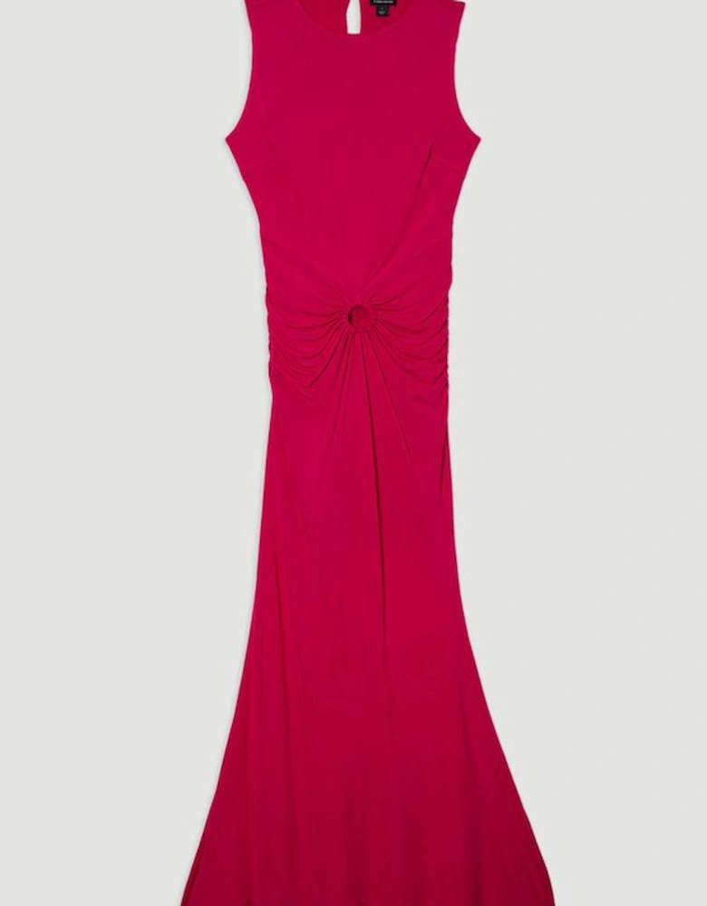 Premium Stretch Crepe Jersey Maxi Dress