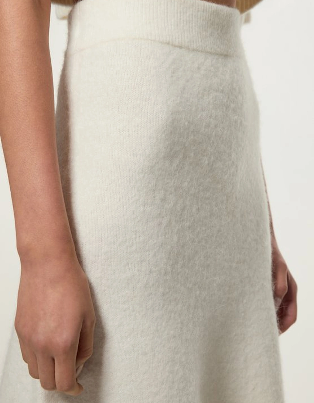 Alpaca Wool Fluffy Full Knit Skirt