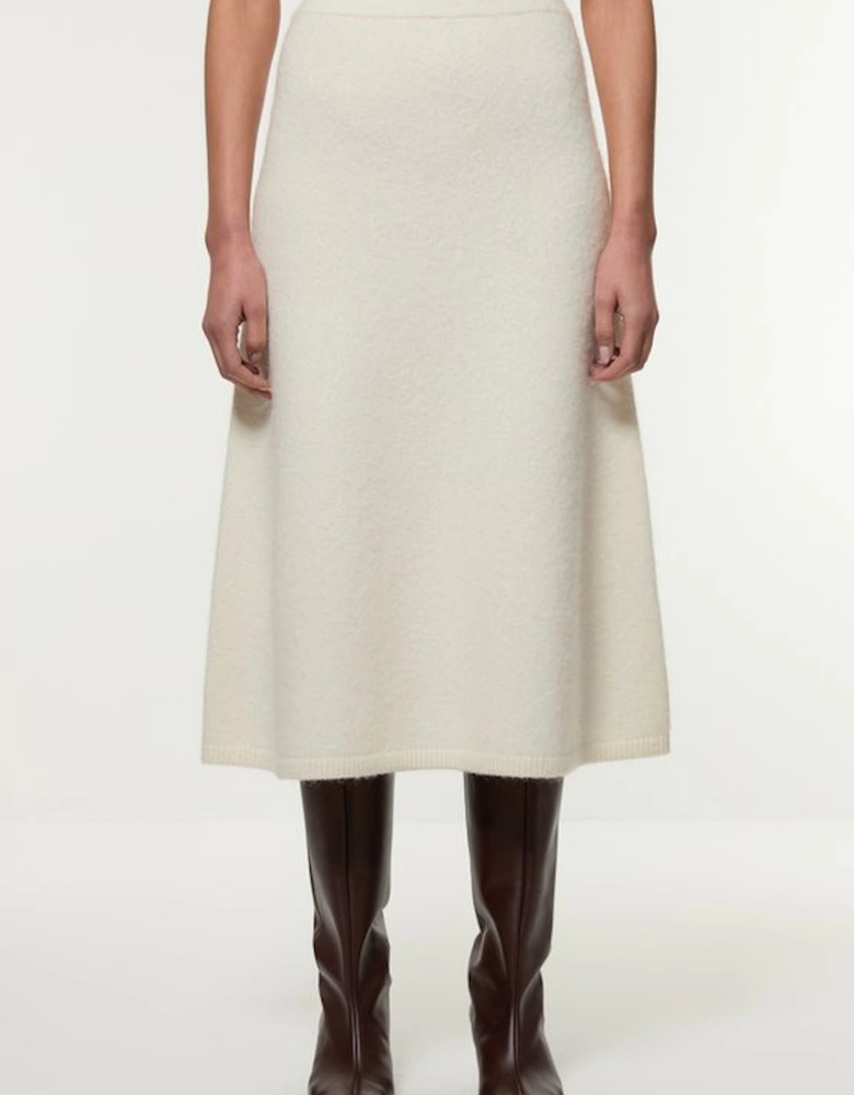 Alpaca Wool Fluffy Full Knit Skirt