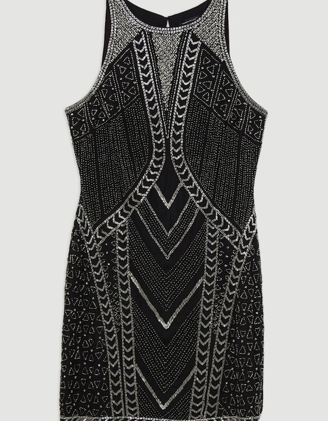 Premium Embellished Sleeveless Cut Out Mini Dress