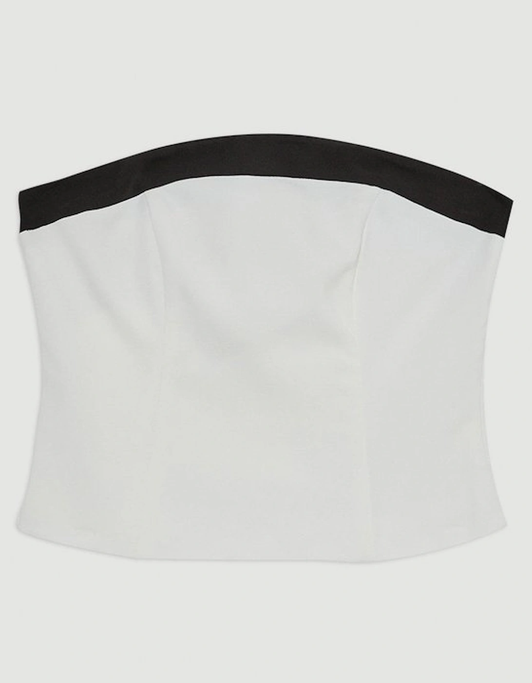 Compact Stretch Viscose Contrast Detail Bandeau