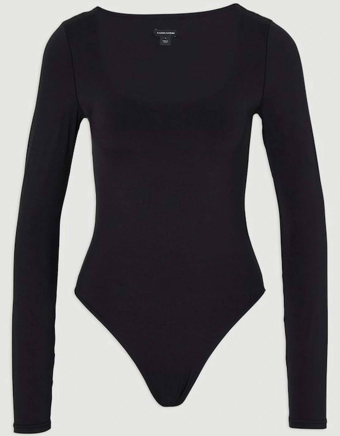 Scoop Neck Long Sleeve Contour Jersey Bodysuit